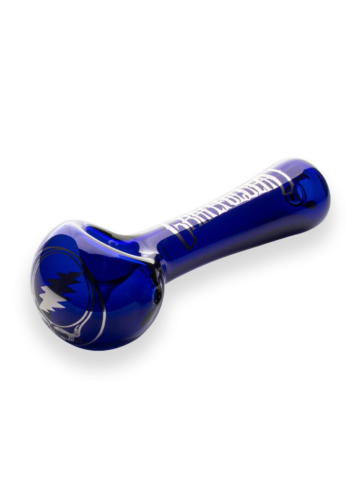 4.5" Blue & Silver Steal Your Face Spoon Hand Pipe