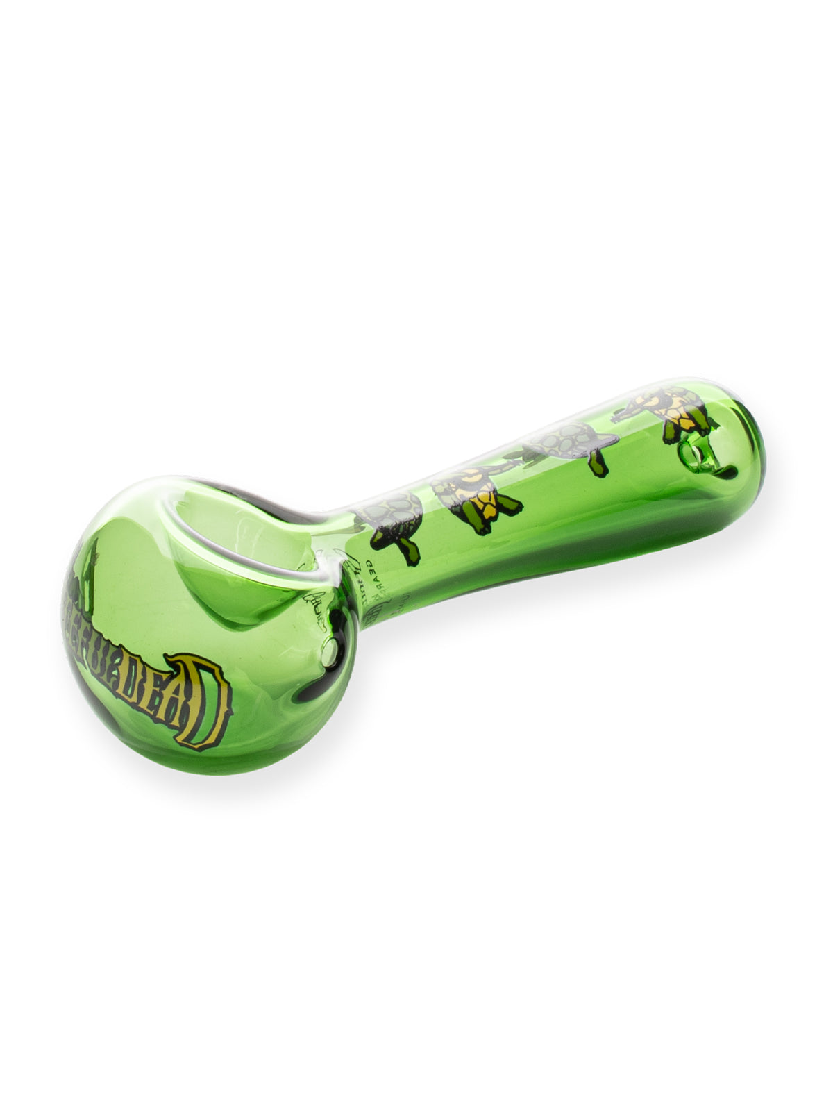 4.5" Green Terrapin Spoon Hand Pipe