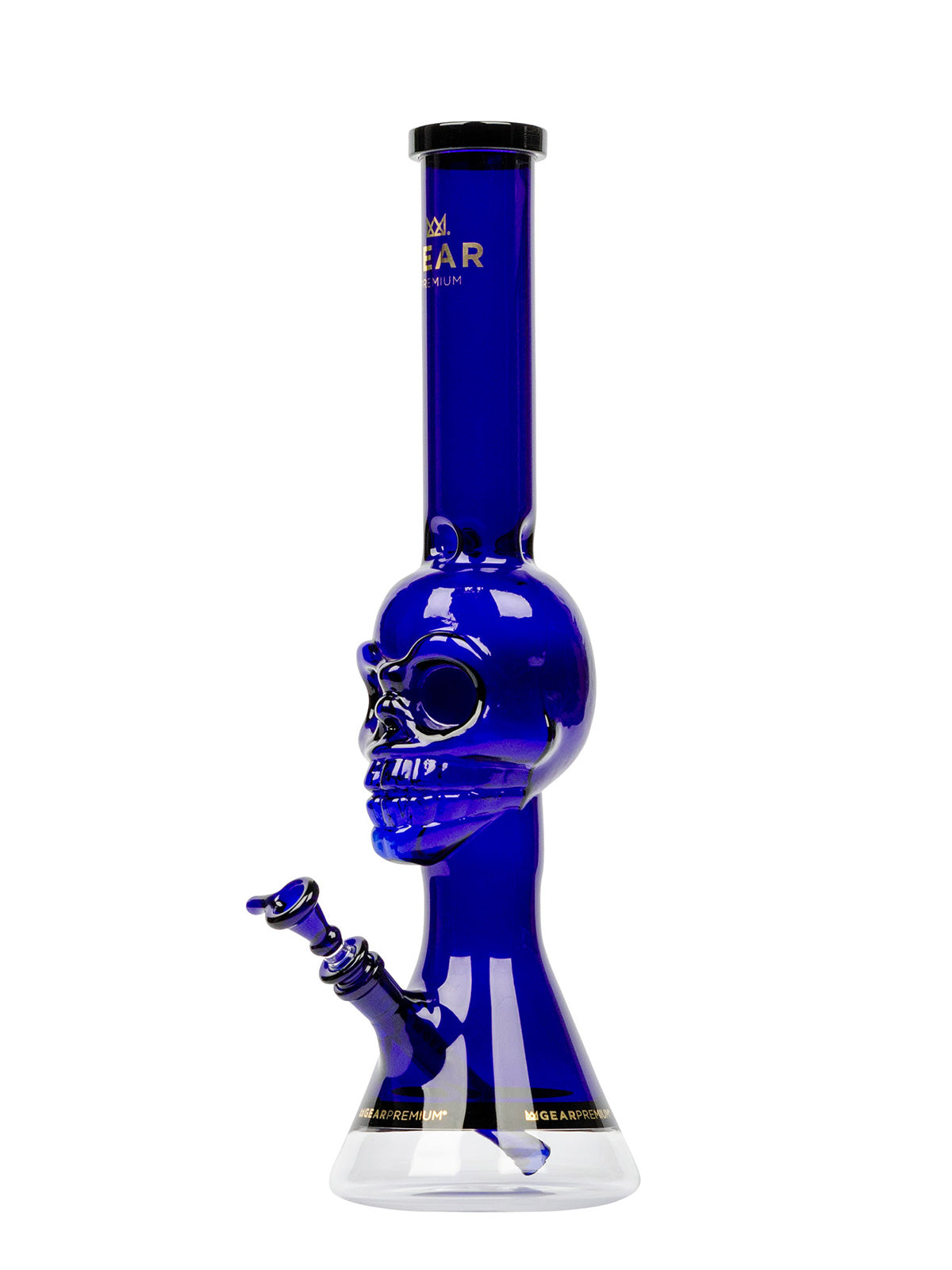 18" Tuxedo Skull Water Pipe