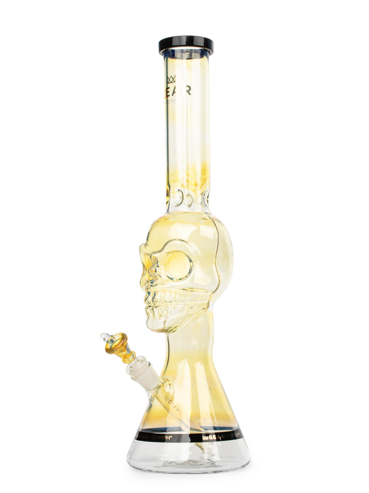 18" Tuxedo Skull Water Pipe