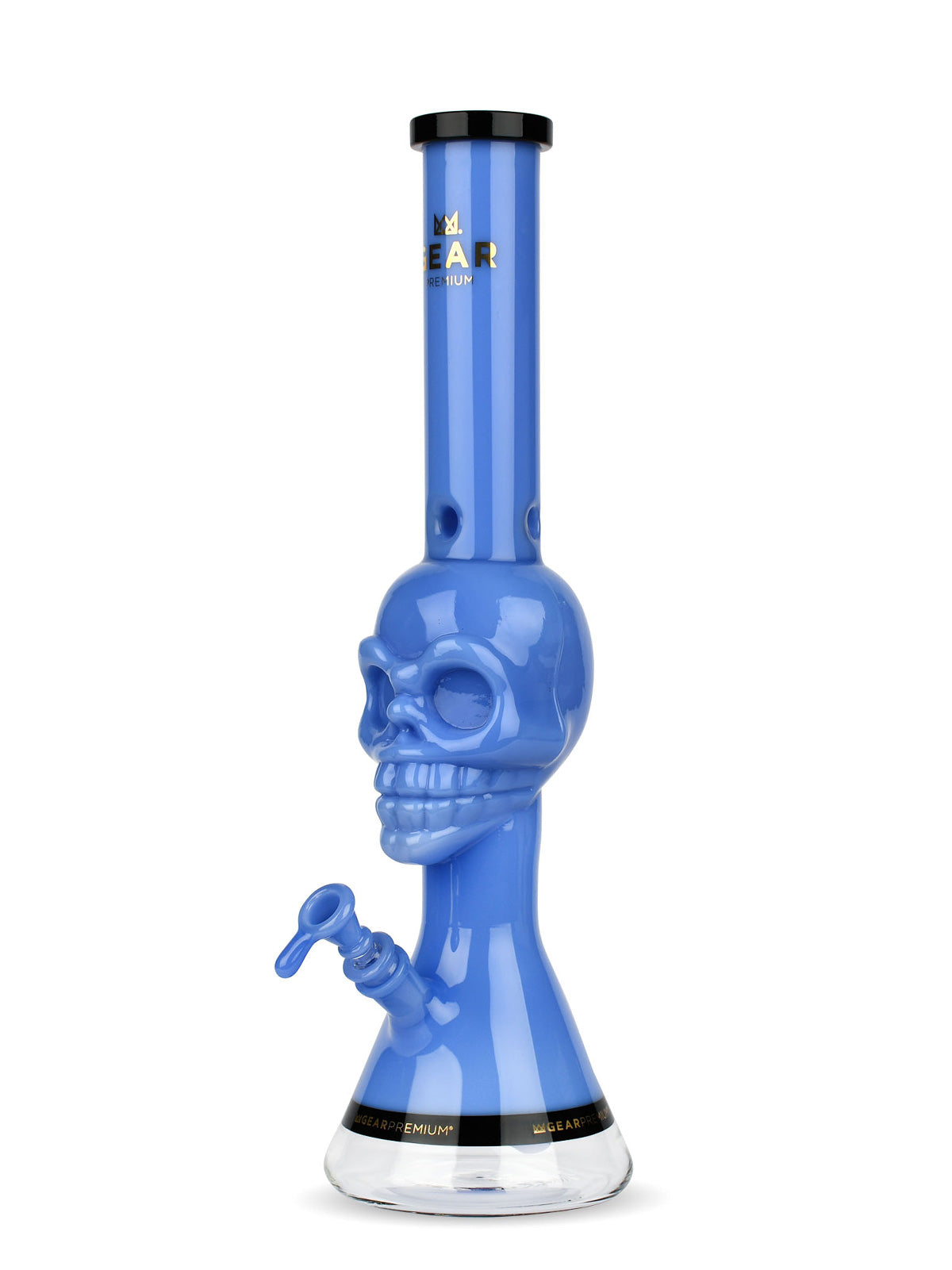 18" Tuxedo Skull Water Pipe