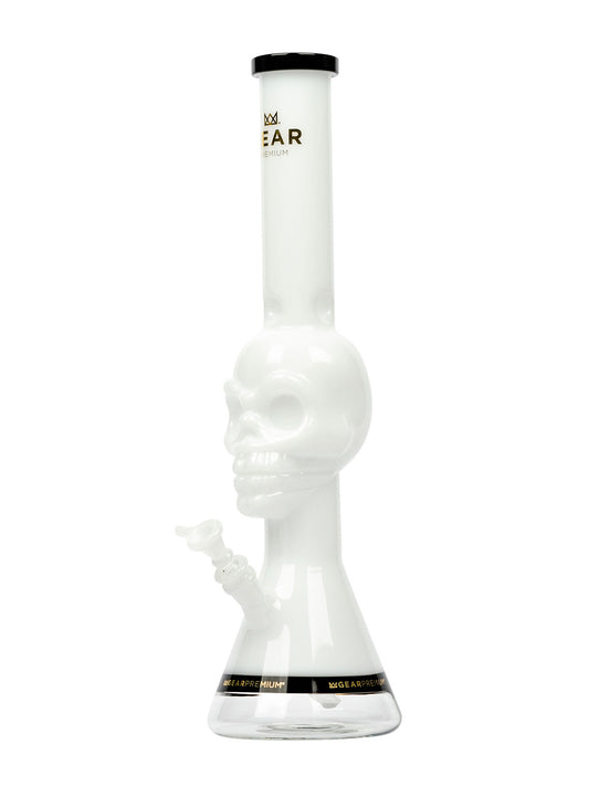 18" Tuxedo Skull Water Pipe