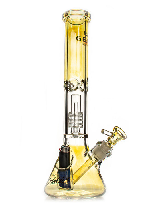 15.5" 7mm Thick Sidekick Dual Chamber Water Pipe