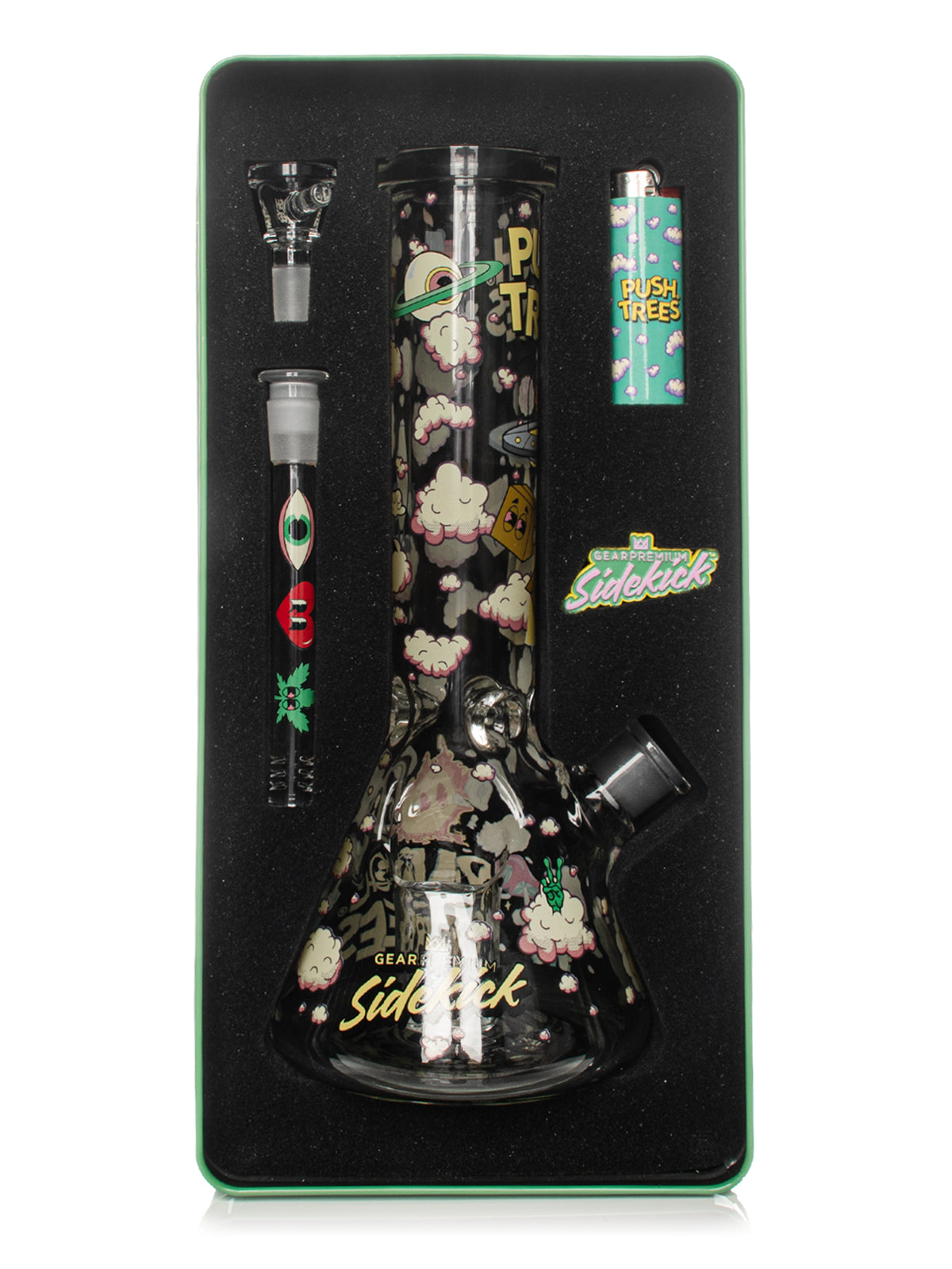 12" 7mm Thick Push Trees Sidekick Water Pipe (Limited Edition of 420)