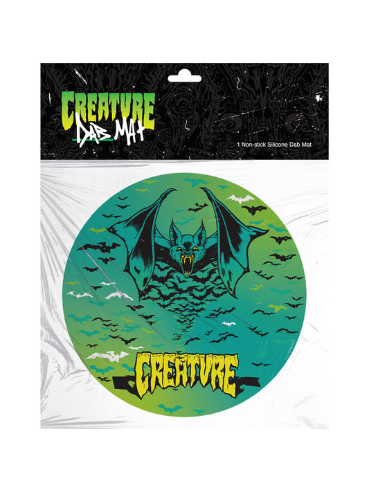 7.8” Bats Silicone Dab Mat