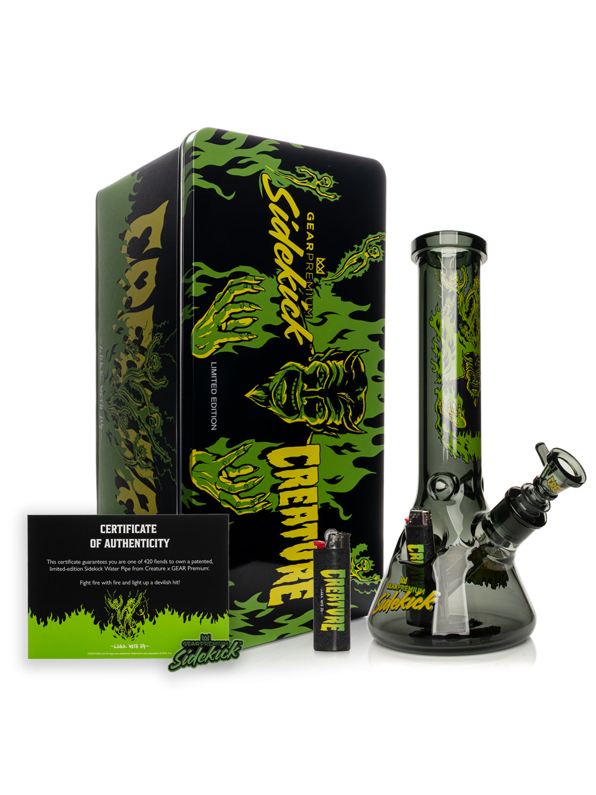 12" 7mm Thick Hell Sidekick Water Pipe (Limited Edition of 420)