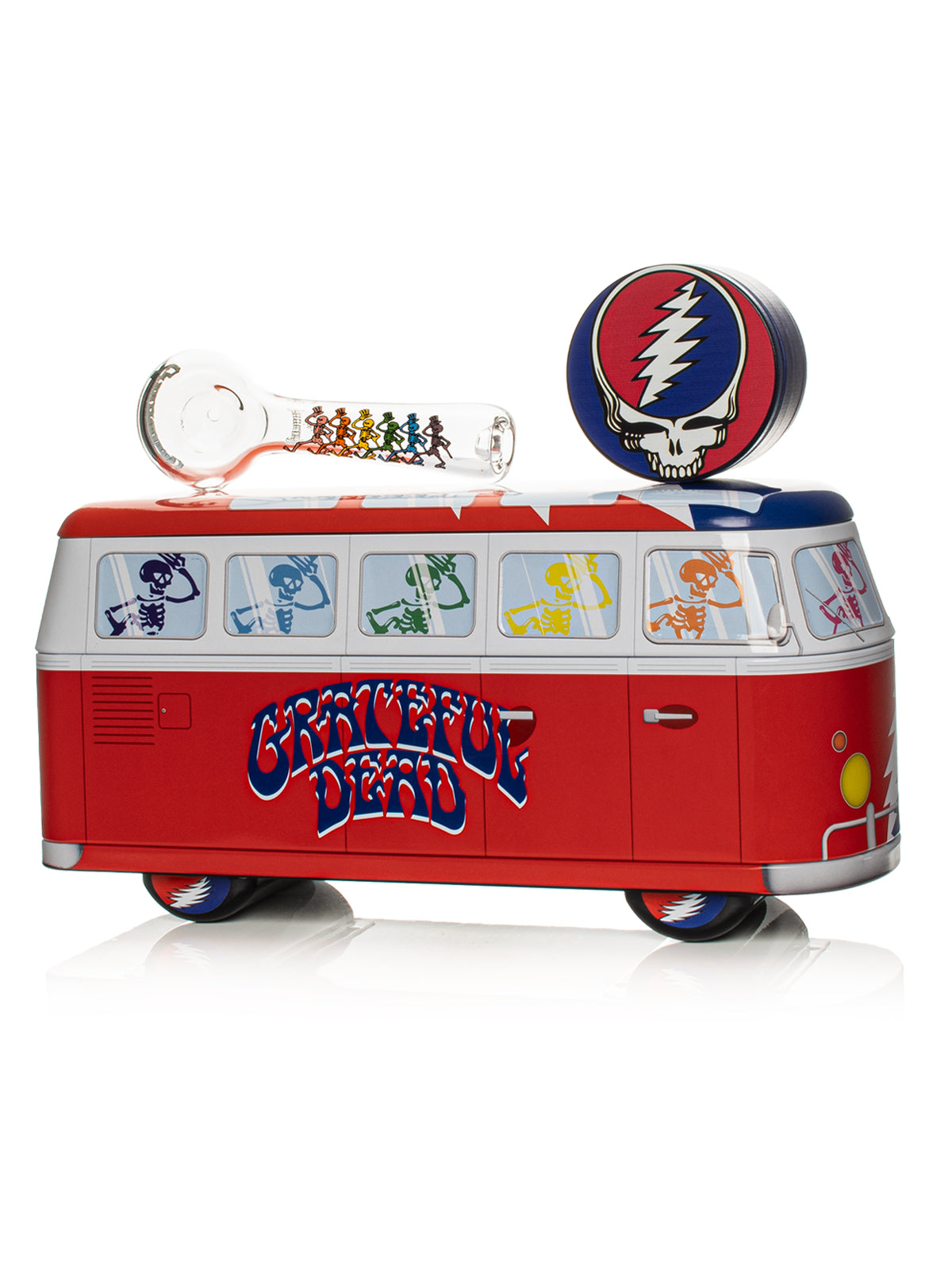 Dancing Skeleton Collectible Bus Set