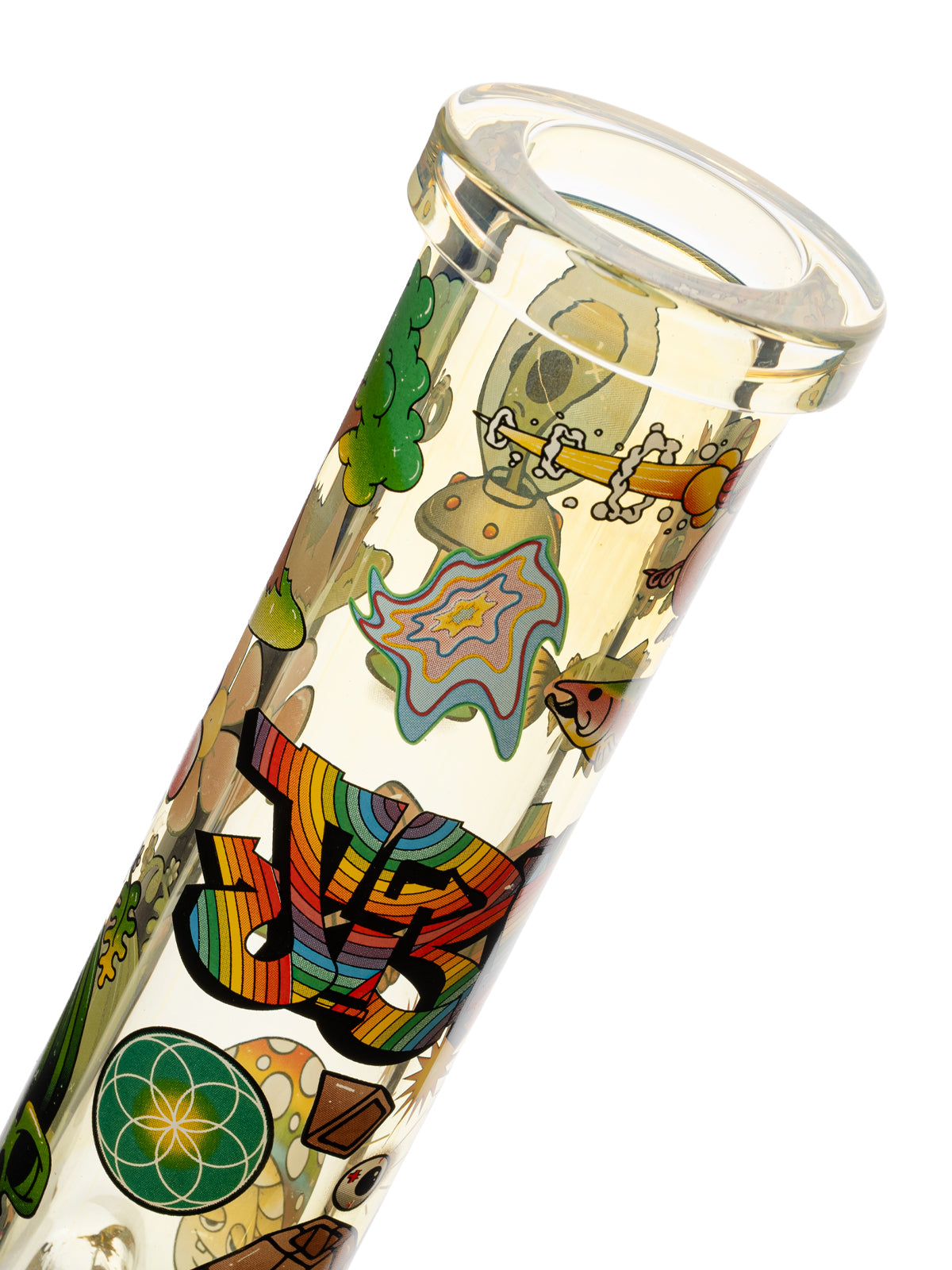 12" 7mm Thick Color Changing Jerome Baker Sidekick Water Pipe (Limited Edition)