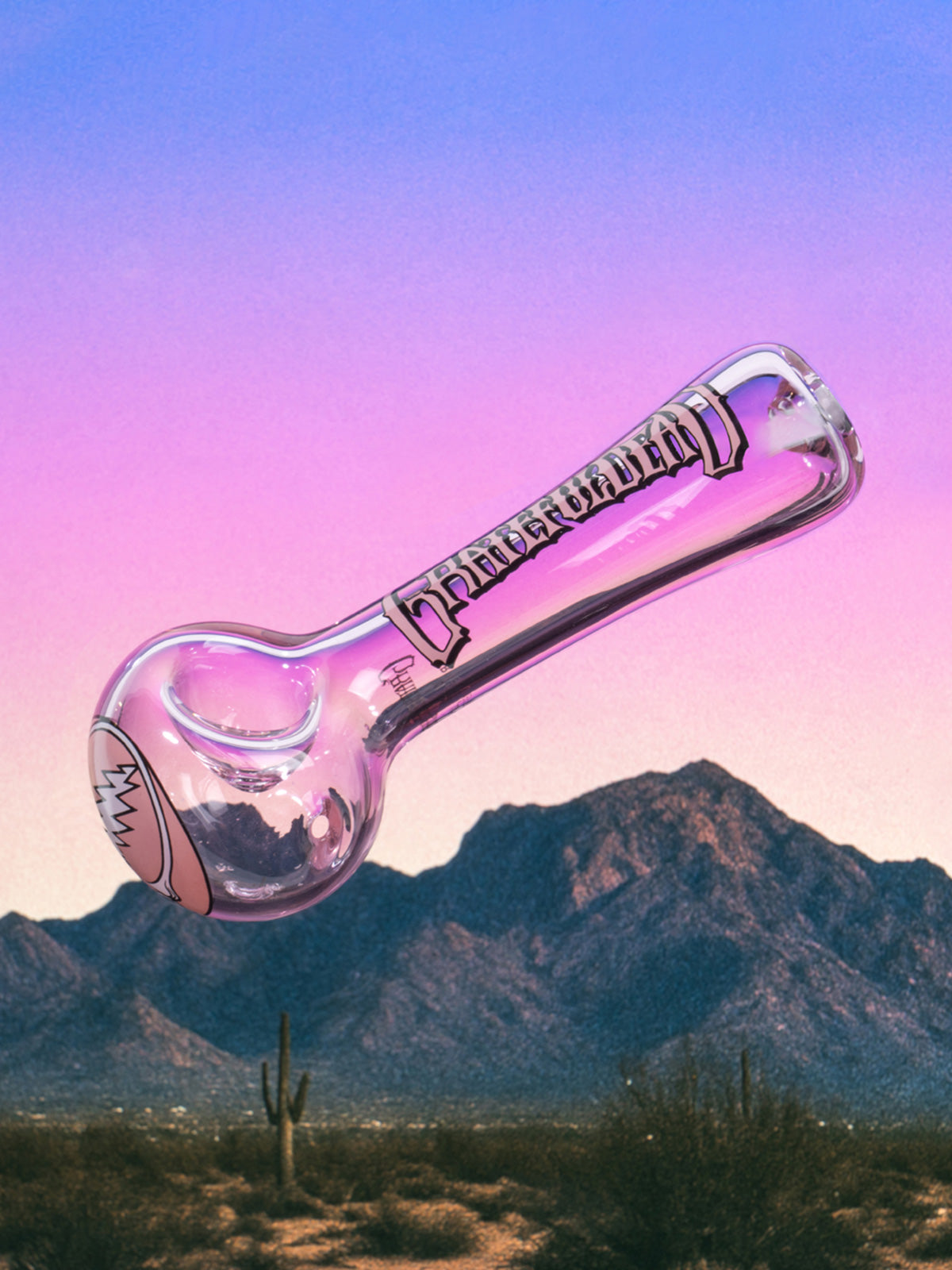 4.5" Pink Steal Your Face Spoon Hand Pipe
