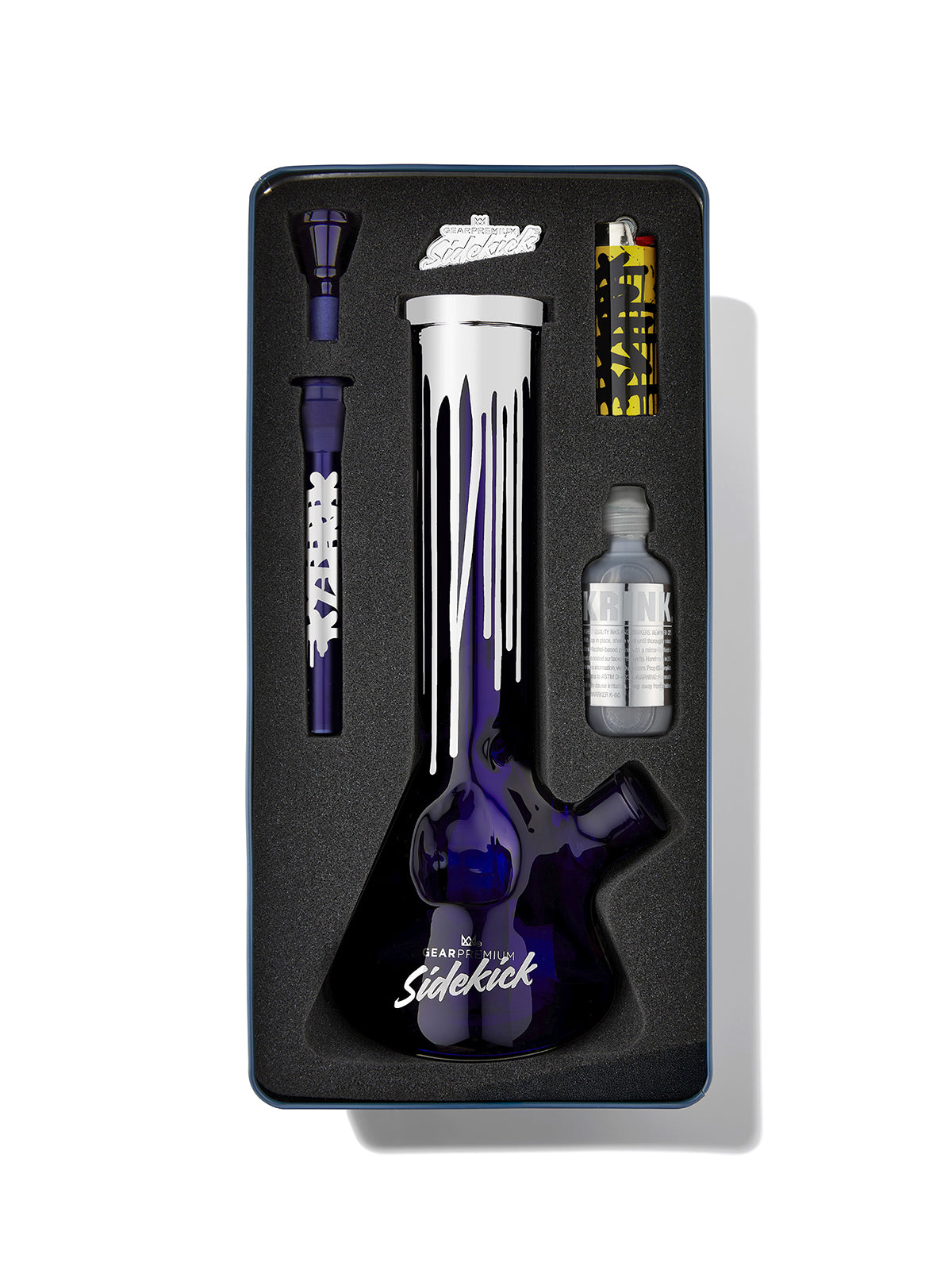 12" 7mm Thick Krink Sidekick Water Pipe (Limited Edition of 100)