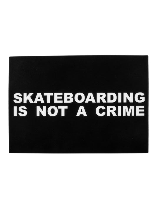 12" x 8.5" Skateboarding is Not a Crime Dab Mat