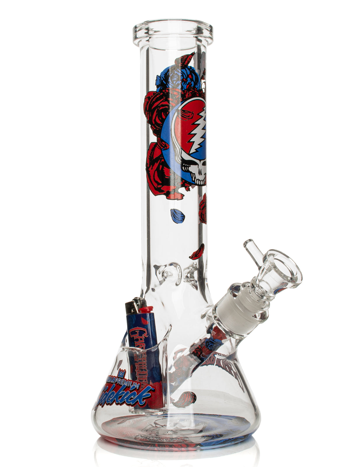 12" 7mm Thick Steal Your Face Sidekick Water Pipe (Limited Edition of 420)