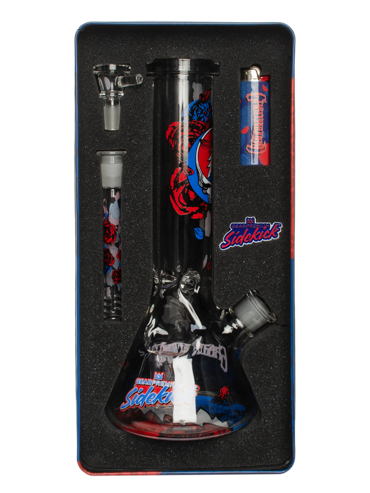 12" 7mm Thick Steal Your Face Sidekick Water Pipe (Limited Edition of 420)