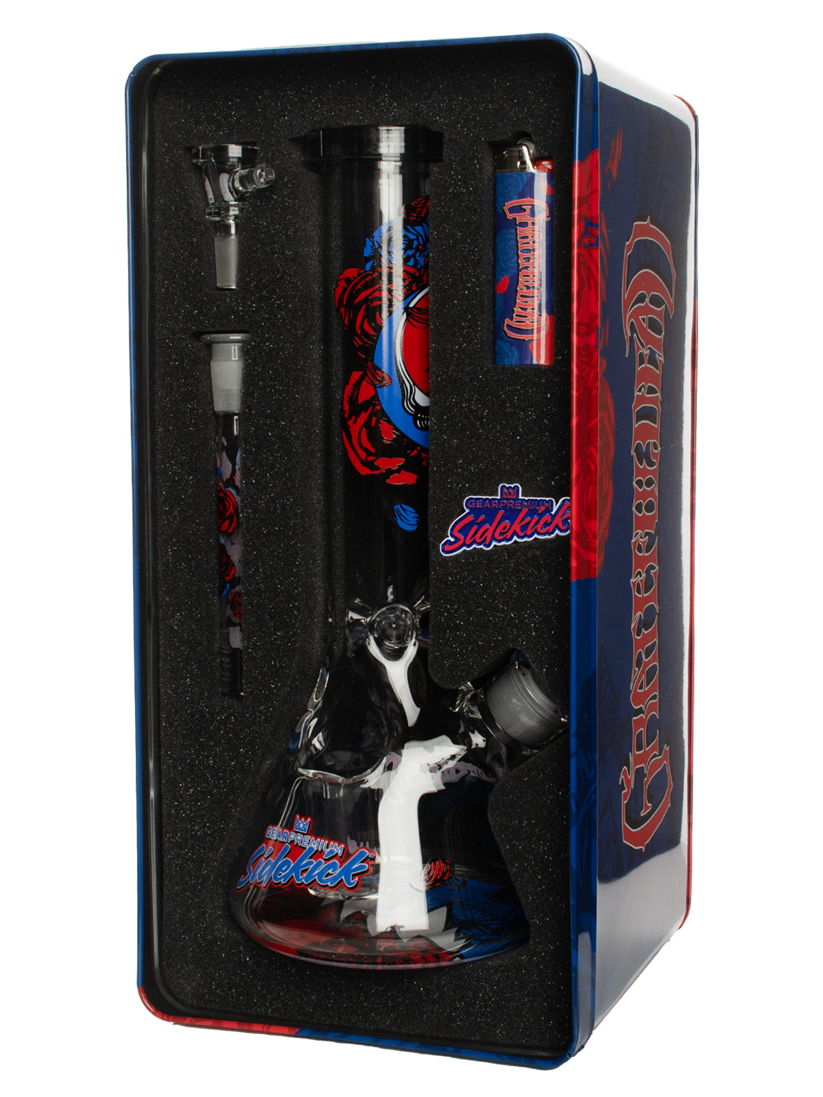 12" 7mm Thick Steal Your Face Sidekick Water Pipe (Limited Edition of 420)