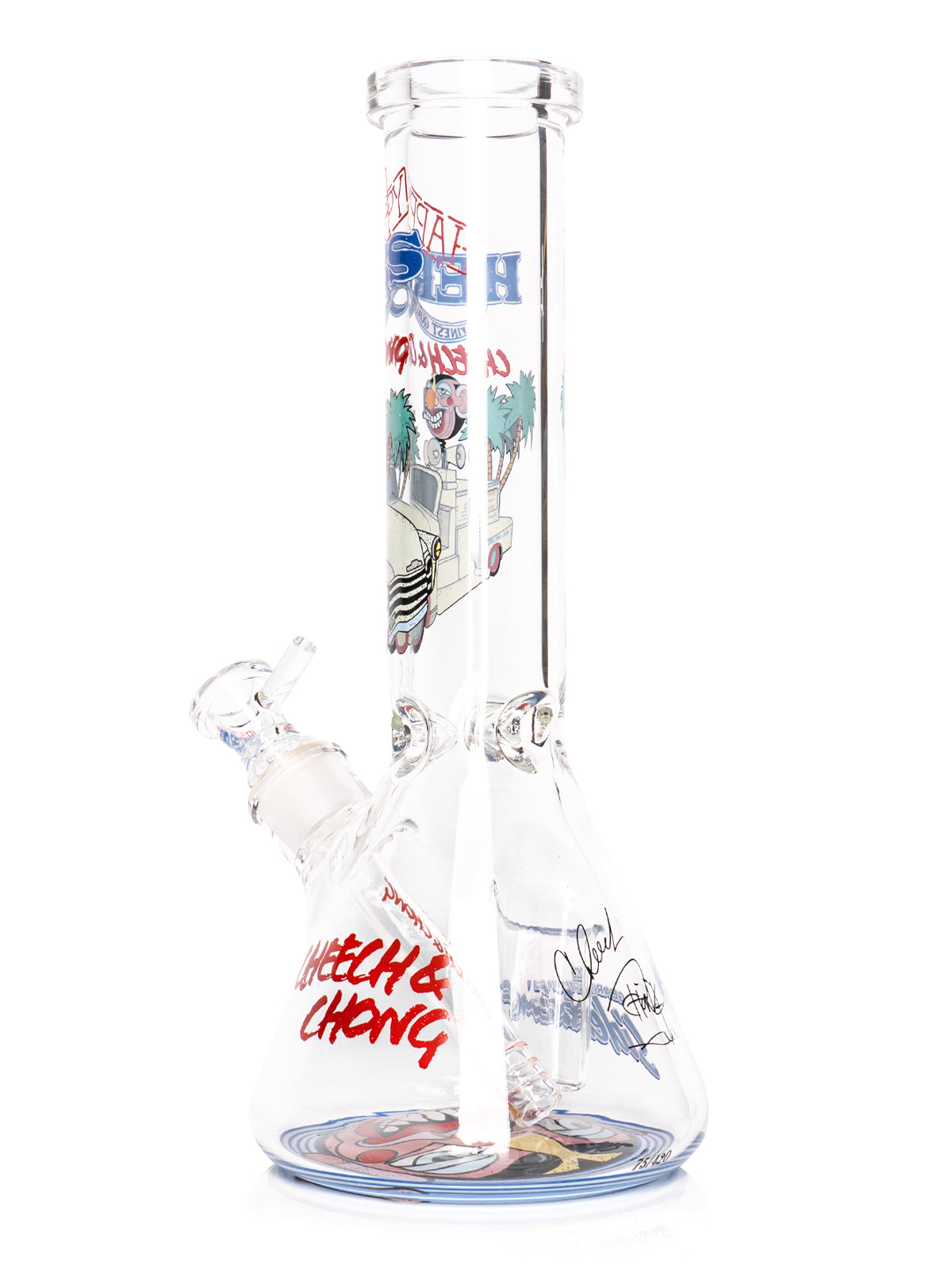 12" 7mm Thick Happy Herbs Sidekick Water Pipe (Limited Edition of 420)