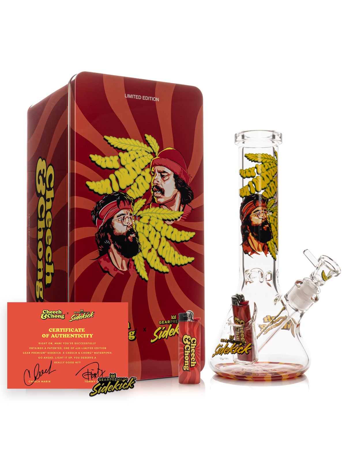 12" 7mm Thick Parked Sidekick Water Pipe (Limited Edition of 420)