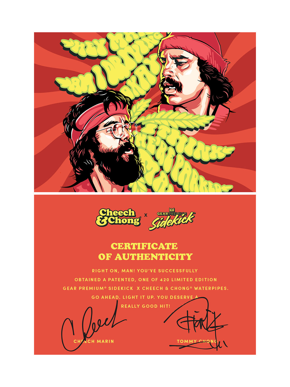 12" 7mm Thick Parked Sidekick Water Pipe (Limited Edition of 420)