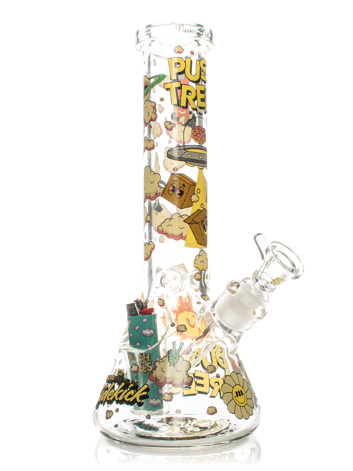 12" 7mm Thick Push Trees Sidekick Water Pipe (Limited Edition of 420)