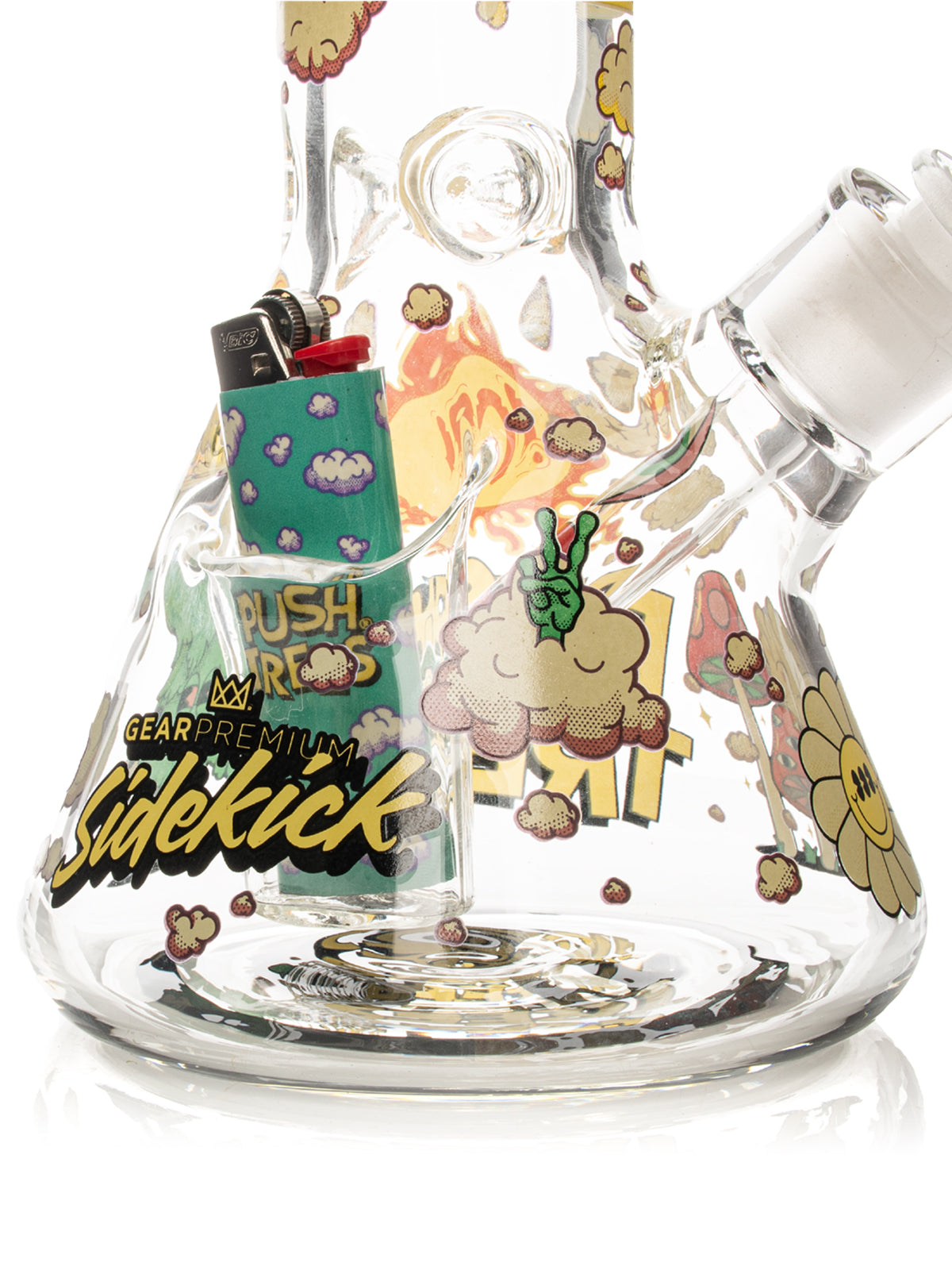 12" 7mm Thick Push Trees Sidekick Water Pipe (Limited Edition of 420)