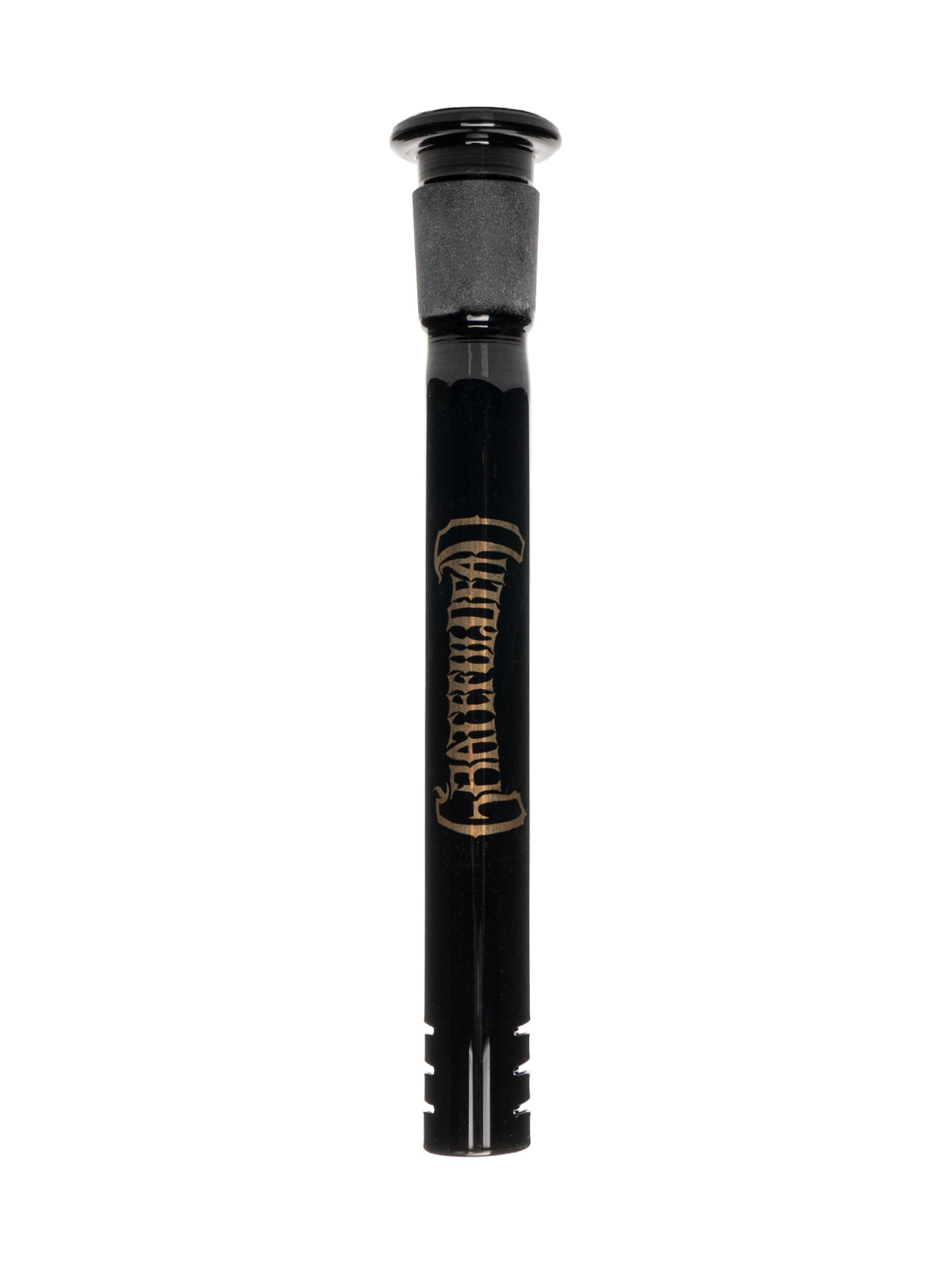 12" 7mm Thick Black & Gold Steal Your Face Sidekick Water Pipe (Limited Edition of 420)