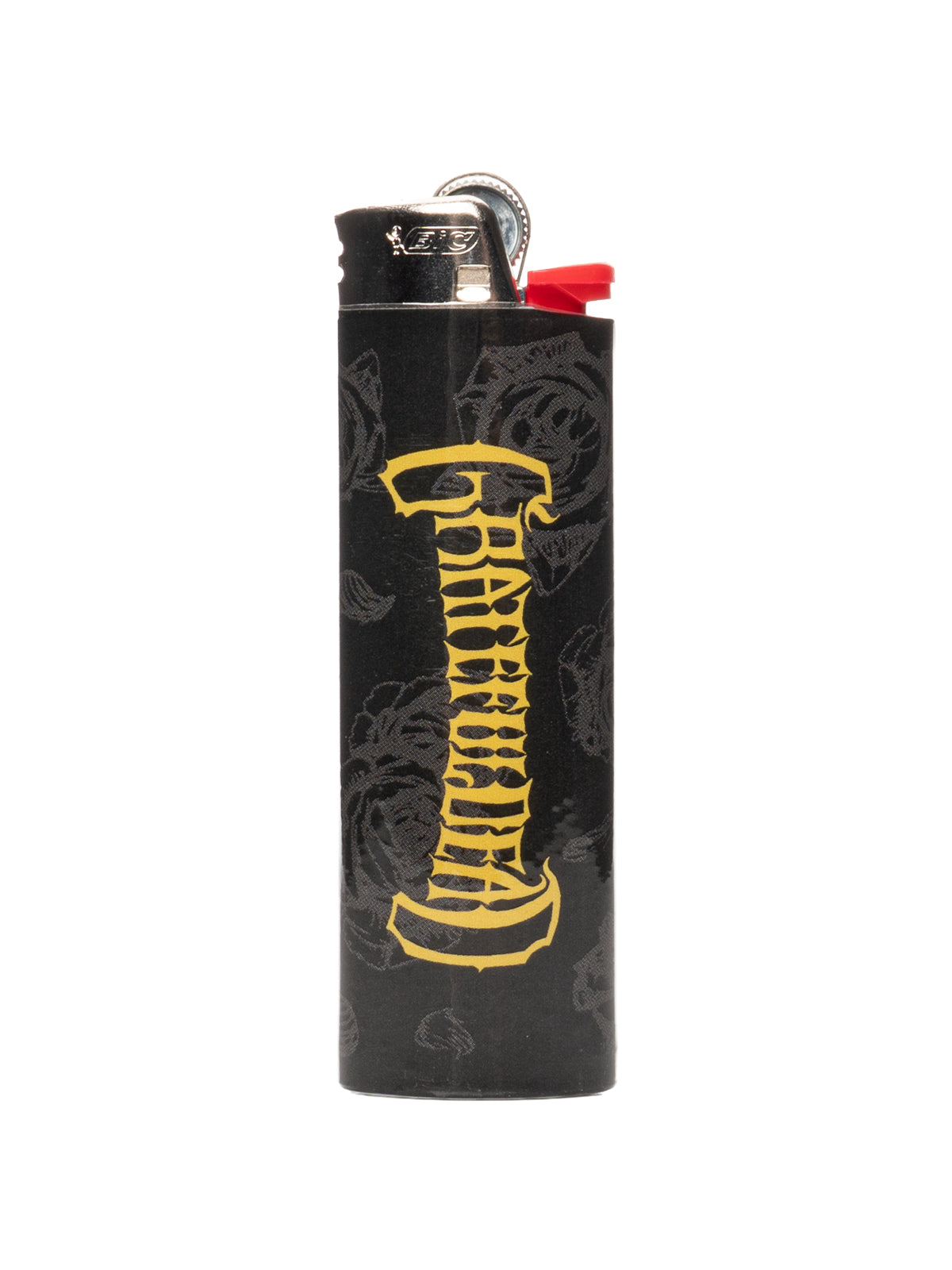 12" 7mm Thick Black & Gold Steal Your Face Sidekick Water Pipe (Limited Edition of 420)