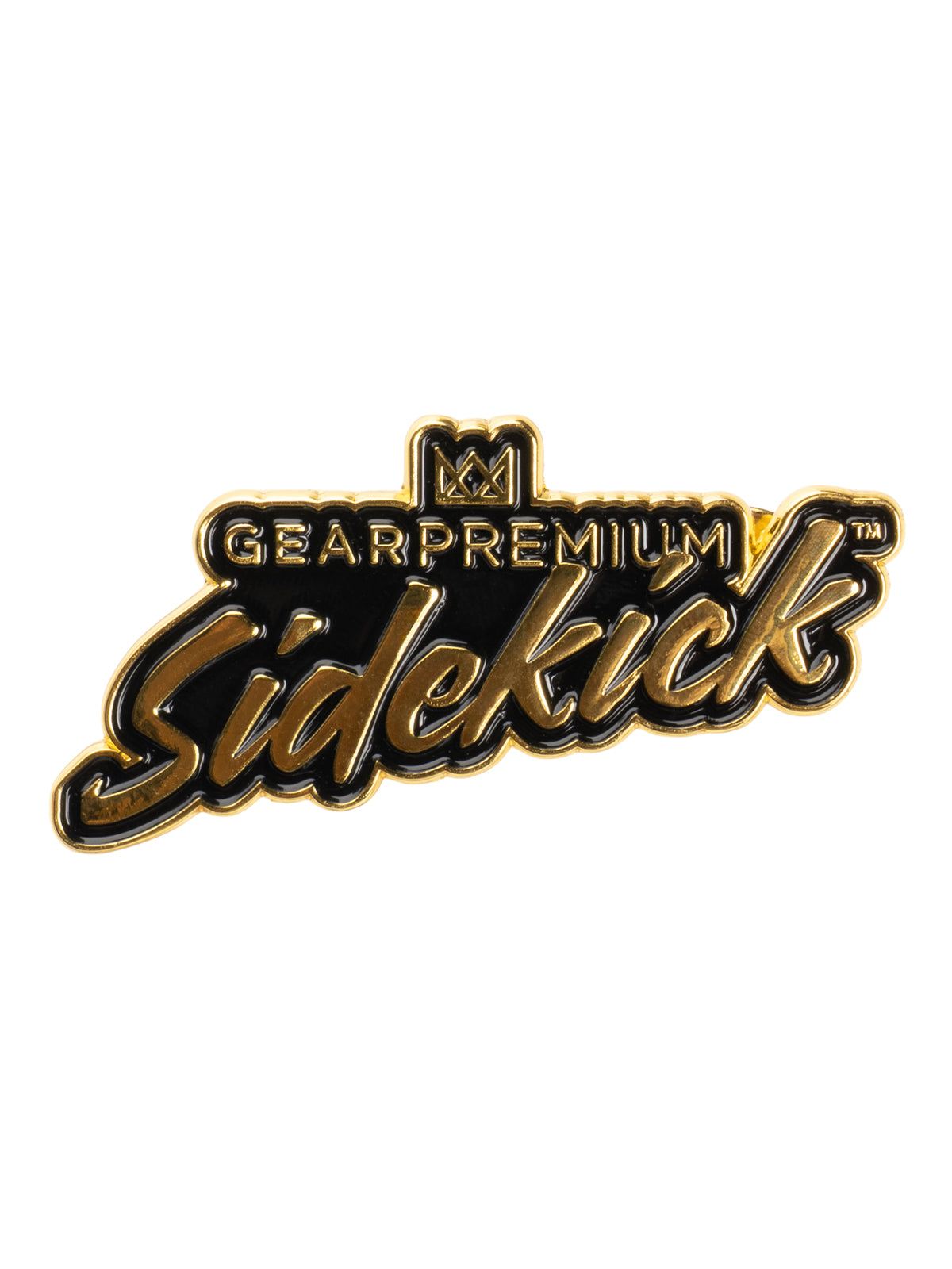 12" 7mm Thick Black & Gold Steal Your Face Sidekick Water Pipe (Limited Edition of 420)