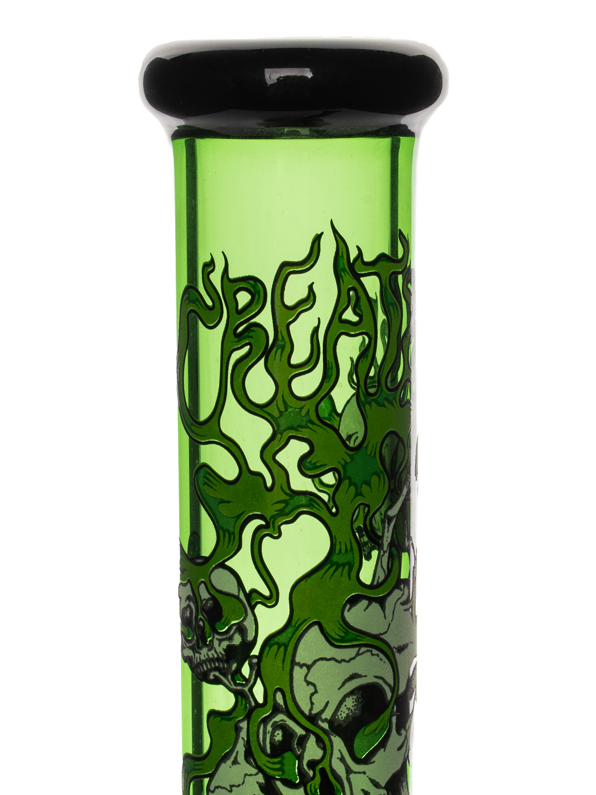 10” Glow-in-the-Dark Smoking Skulls Water Pipe