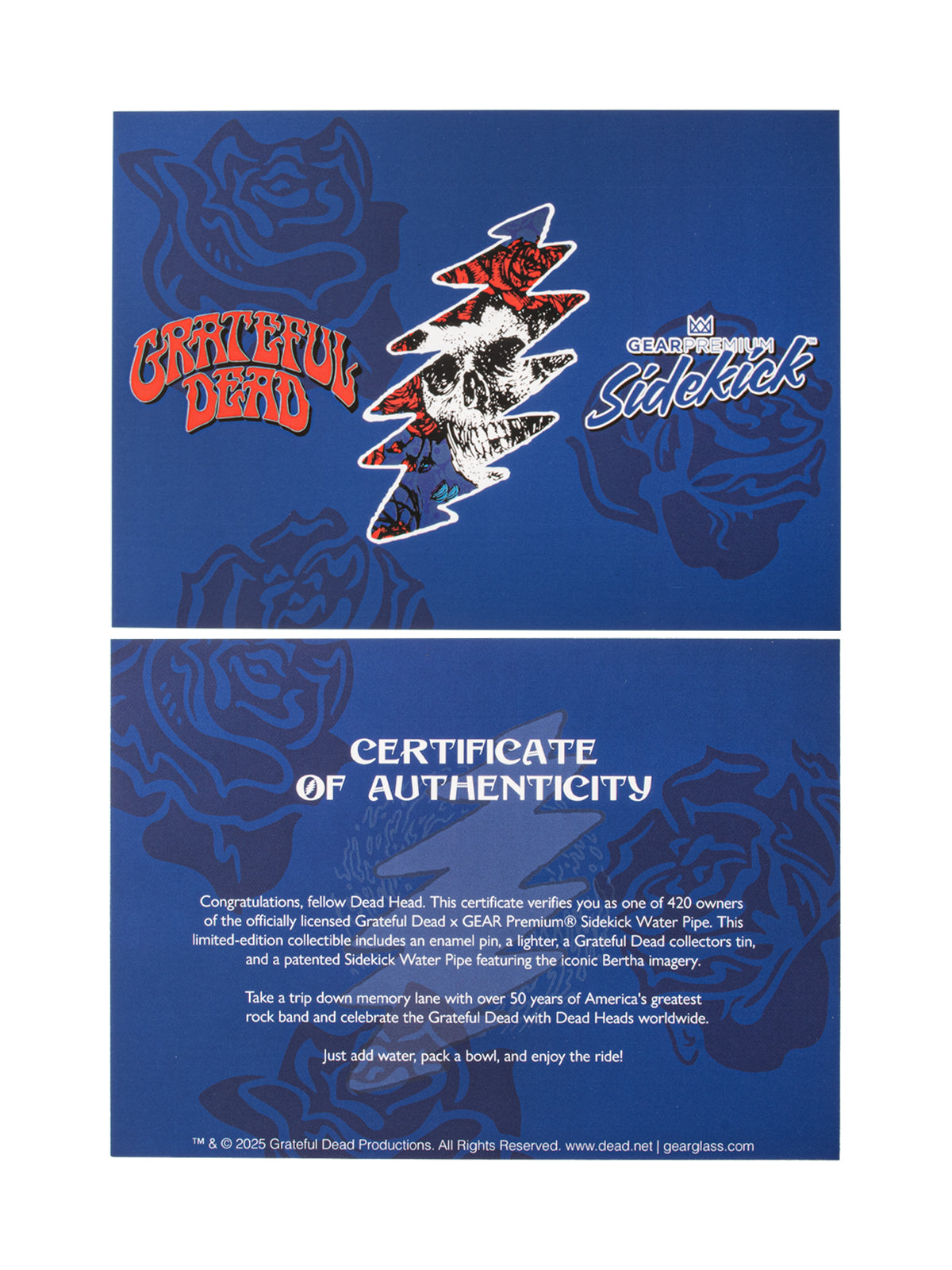 12" 7mm Thick Bertha Sidekick Water Pipe (Limited Edition of 420)