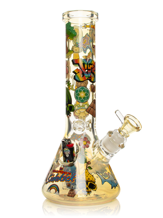 12" 7mm Thick Color Changing Jerome Baker Sidekick Water Pipe (Limited Edition)