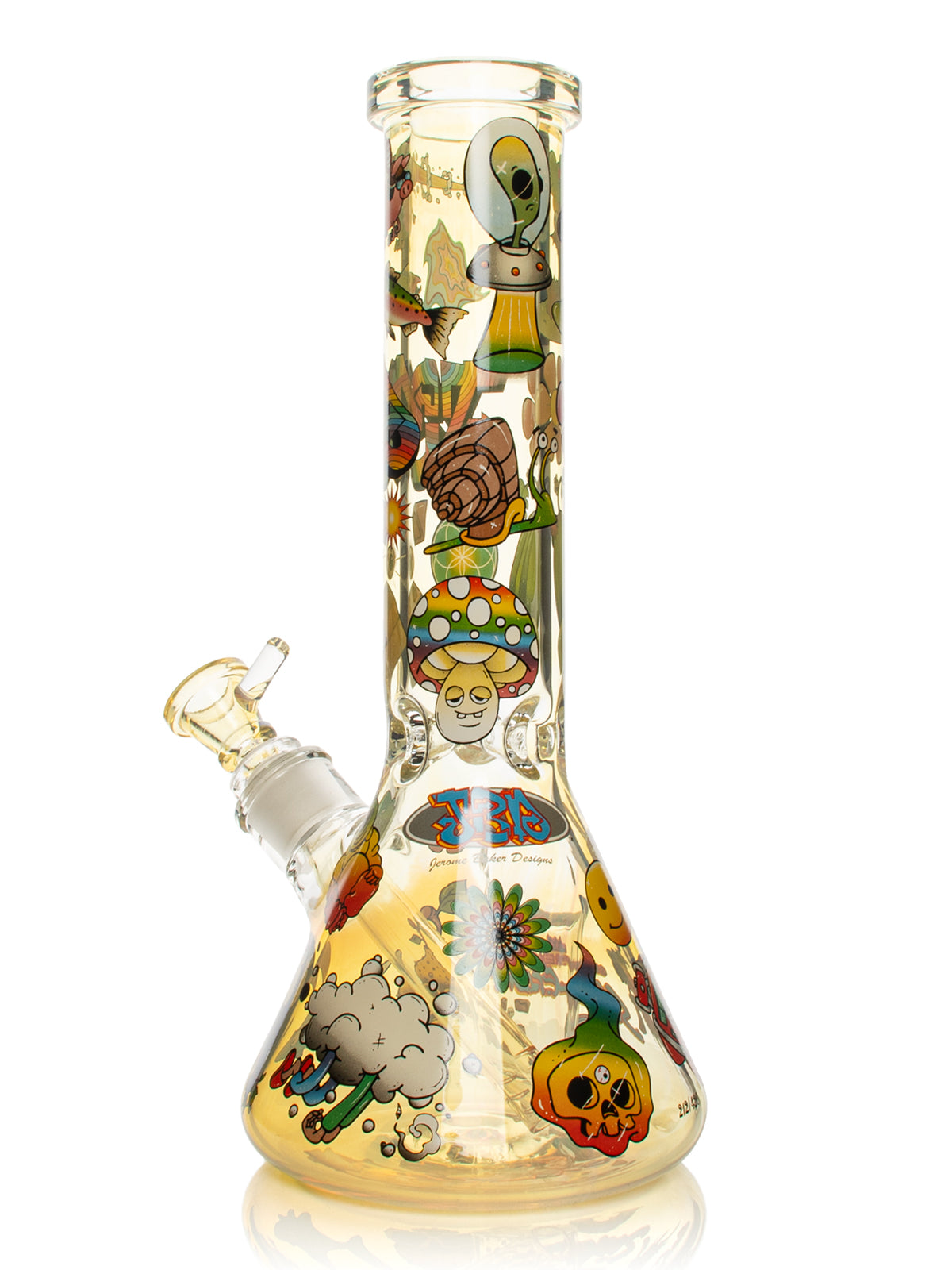 12" 7mm Thick Color Changing Jerome Baker Sidekick Water Pipe (Limited Edition)