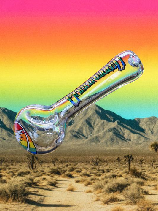 4.5" Rainbow Steal Your Face Spoon Hand Pipe